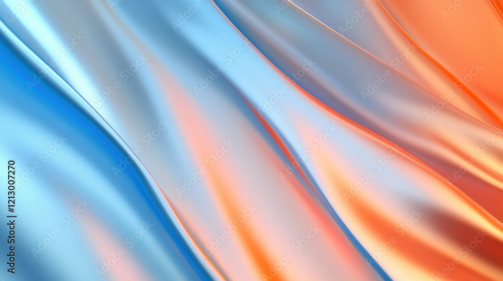 Poster a dynamic presentation background with diagonal color blocks in shades of blue and orange, paired wi