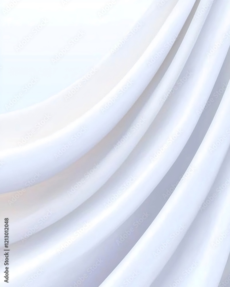 Poster smooth white curves creating an elegant and abstract background, ideal for websites, presentations o