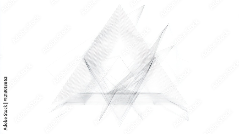 Poster abstract grey triangle shapes overlap white background design