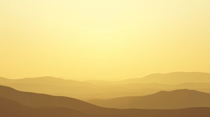 Obraz premium Golden Hour Desert Mountain Range Silhouette