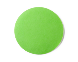 green ball  isolated on white background. Transparent PNG