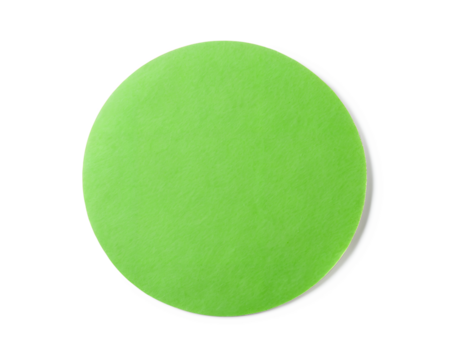 green ball  isolated on white background. Transparent PNG