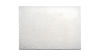 blank white paper sheet isolated on white background. Transparent PNG
