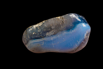 An image of blue sapphire with a great texture and smooth lines, radiating calm and harmony.