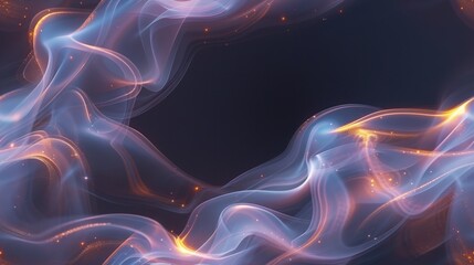 Obraz premium Smoke Intertwining With Light and Shadow Creates Captivating Shapes and Textures in a Dynamic Display