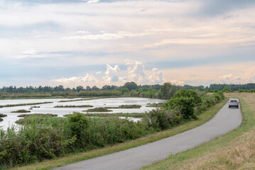 travel on delta del Po river country