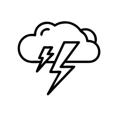 Gewitter Wolke Symbol 