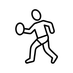 American Football Spielen, Rugby spielen Symbol