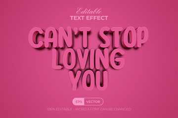 3D Pink Editable Text Effect Style.