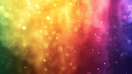 Glowing abstract bokeh background with colorful light particles, smooth gradient effects, and shimmering illumination for a dreamy and vibrant atmosphere, Generative AI