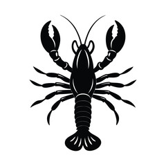 lobster isolated on white background vector illustration