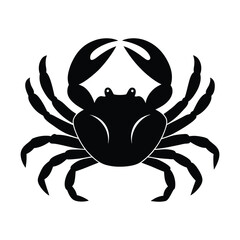 crab silhouettes vector illustration