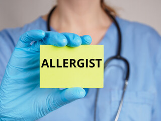 Allergist title: names of medical specialties