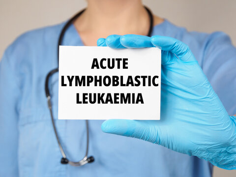 Acute lymphoblastic leukaemia text title diagnoses medical background