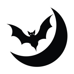 bat silhouette vector illustration