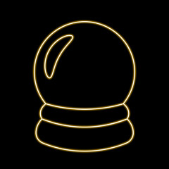 Magic Glass Ball in neon effect