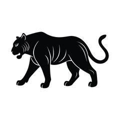 tiger silhouette vector illustration