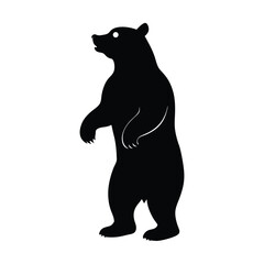 silhouette of bear vector illustration