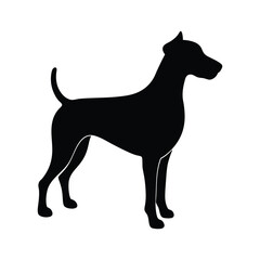silhouette of a dog vector illustration