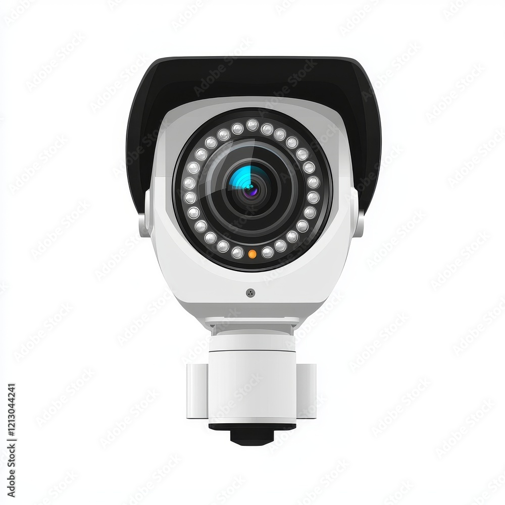 Poster live streaming event with a camera set up in a home office using advanced technology and device, foc