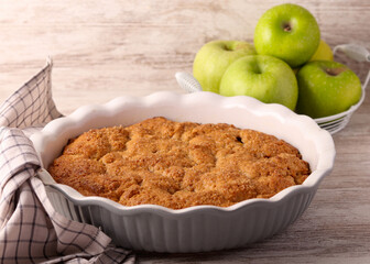 Wholewheat apple pie