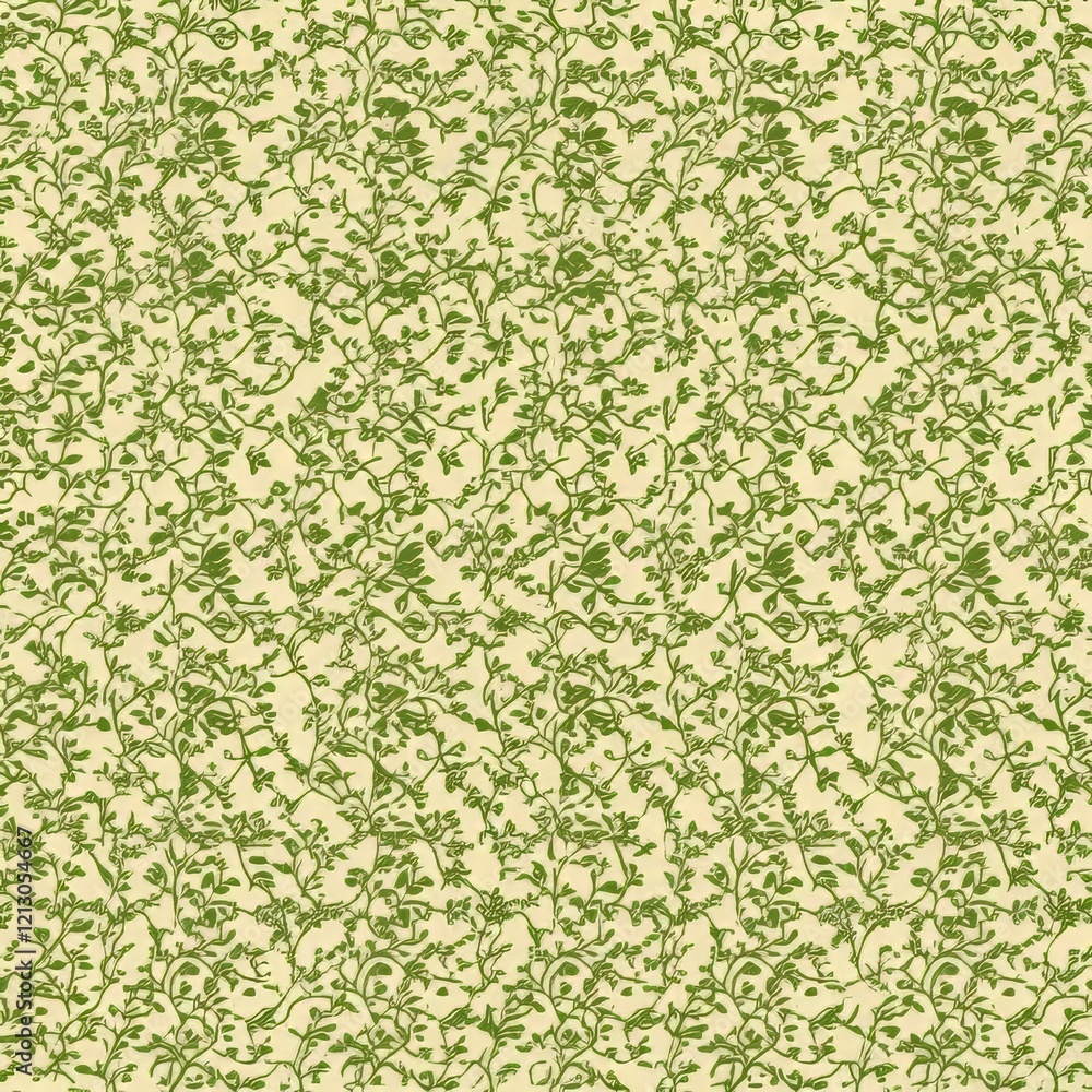 Poster charming floral background with botanical elements in a seamless pattern. ideal for wrapping paper a