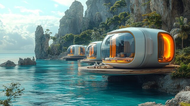 With personalized AI-guided wellness sessions in digital detox pods by the ocean, you can relax and unwind