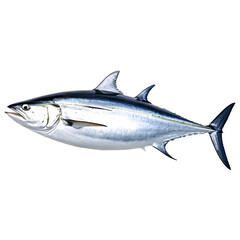 Obraz premium Tuna fish isolated on transparent background