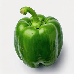 Top view of green pepper