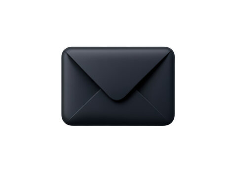 Isolated Black Email Envelope Icon