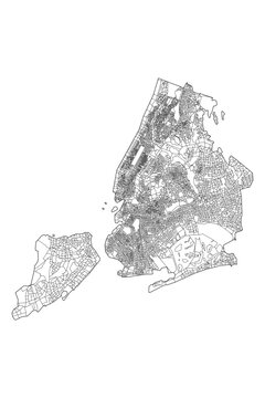 New York City Neighborhoods: Vector Map of the Big Apple's Communities