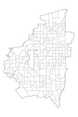 Arlington Neighborhoods: Vector Map of the Pentagon City's Communities