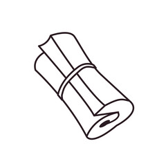 Rolled magazine newspaper news vector illustration