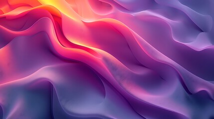 Fototapeta premium Abstract Purple Pink and Orange Wave Pattern