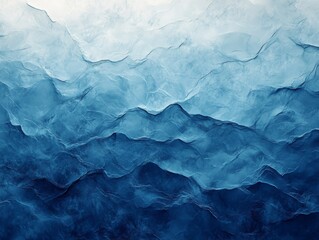 Fototapeta premium Abstract Blue Mountain Layers Texture