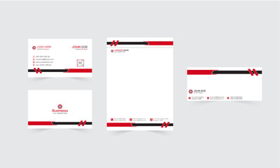 Professional Set Of Business Stationery Vector Template Design Modern Layout and Premium Corporate identity template for shop and any business 
