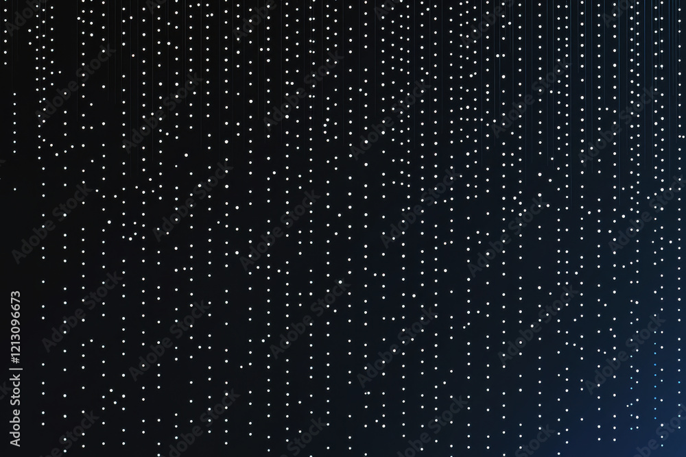 Aufkleber exploration of subtle space patterns featuring a gradient from deep black to navy blue with minimali