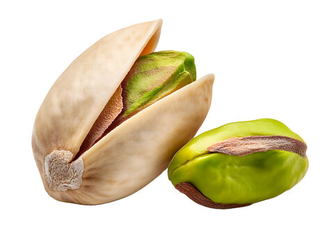 Pistachio nuts isolated on white background, pistachio transparent png