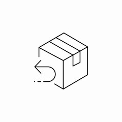 box return icon sign vector