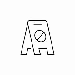 do not step icon sign vector
