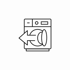 laundry removal icon sign vector