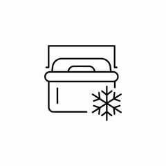 thermal container icon sign vector