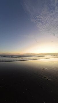 sunset over the sea