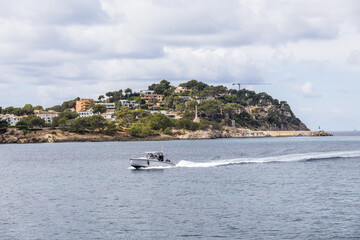 Obraz premium Boot Küste Mallorca