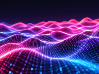 Abstract, Waves, Gradient, Colors, Purple, Blue, Pink, Yellow, Sunset, Horizon, Smooth, Flow, Calm, Serene, Digital Art, Landscape, Sky, Dusk, Dawn, Tranquil, Ethereal, Dreamy, Surreal, Graceful, Eleg