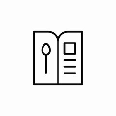 food menu icon sign vector