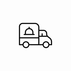 food van icon sign vector
