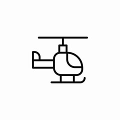 helicopter transportation icon sign vector