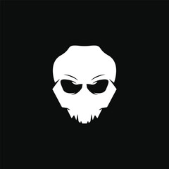 Skull head logo and symbol vectors