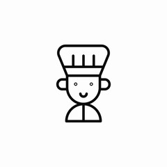 kitchen chef icon sign vector